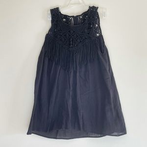 Ulla Johnson Fringe Crochet Top